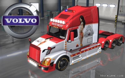 Мод "Volvo VNL 670 New Style 30 Skin & Trailer" для Euro Truck Simulator 2