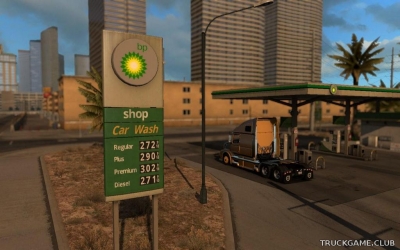 Мод "Real Gas Stations v1.2" для American Truck Simulator