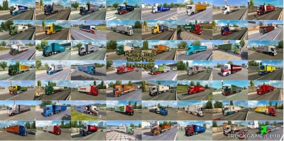 Мод "Painted truck traffic pack by Jazzycat v3.9" для Euro Truck Simulator 2