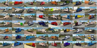 Мод "Painted bdf traffic pack by Jazzycat v1.9" для Euro Truck Simulator 2