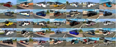 Мод "Bus traffic pack by Jazzycat v2.3" для Euro Truck Simulator 2