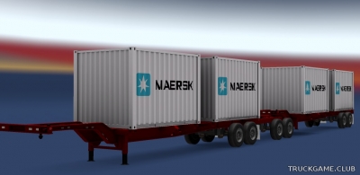 Мод "Double Container Trailers" для Euro Truck Simulator 2