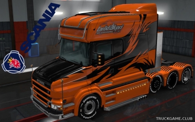 Мод "Scania T Longline Larod Akeril Skin" для Euro Truck Simulator 2