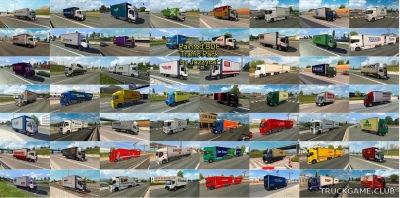 Мод "Painted bdf traffic pack by Jazzycat v2.0" для Euro Truck Simulator 2