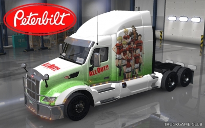 Мод "Peterbilt 579 All Out Skin" для Euro Truck Simulator 2