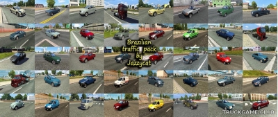 Мод "Brazilian traffic pack by Jazzycat v1.9" для Euro Truck Simulator 2