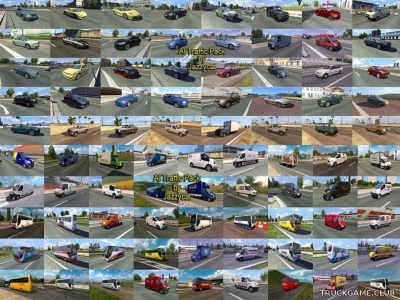 Мод "Ai traffic pack by Jazzycat v5.7" для Euro Truck Simulator 2