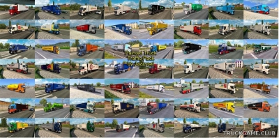 Мод "Painted truck traffic pack by Jazzycat v4.1" для Euro Truck Simulator 2