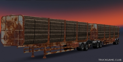 Мод "Cargo Double Rust Trailers" для Euro Truck Simulator 2