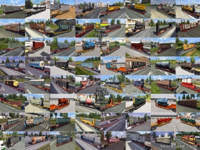 Мод "Railway cargo pack by Jazzycat v1.8.3" для Euro Truck Simulator 2