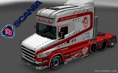 Мод "Scania T Longline Heavy Transportic Company Skin" для Euro Truck Simulator 2