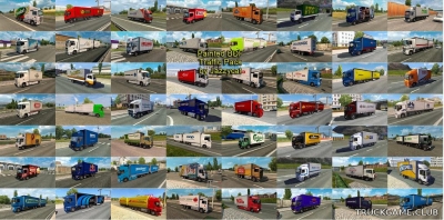Мод "Painted bdf traffic pack by Jazzycat v2.1" для Euro Truck Simulator 2