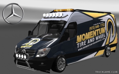 Мод "Mercedes Sprinter Momentum & Modern Coast Skins" для Euro Truck Simulator 2