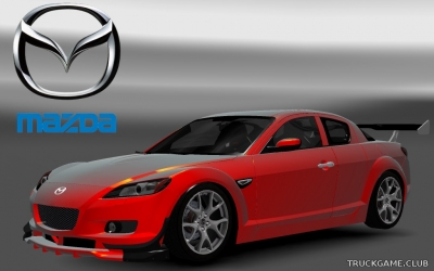 Мод "Mazda RX8" для Euro Truck Simulator 2