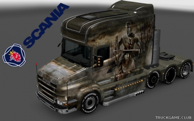 Мод "Scania T Longline Crusade Skin" для Euro Truck Simulator 2