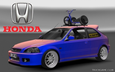 Мод "Honda Civic EK9 v2.0" для Euro Truck Simulator 2