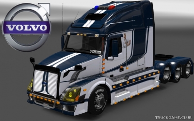 Мод "Volvo VNL 670 Candice Skin & Trailer" для Euro Truck Simulator 2