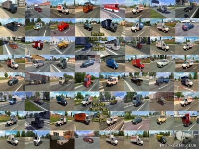 Мод "Russian traffic pack by Jazzycat v2.3" для Euro Truck Simulator 2