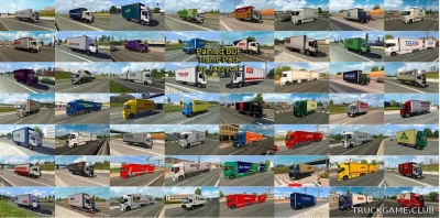 Мод "Painted bdf traffic pack by Jazzycat v2.3" для Euro Truck Simulator 2