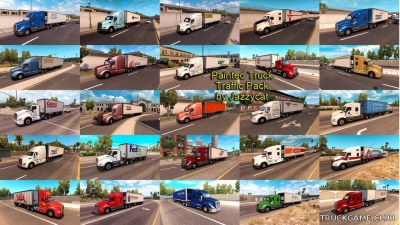 Мод "Painted truck traffic pack by Jazzycat v1.2" для American Truck Simulator