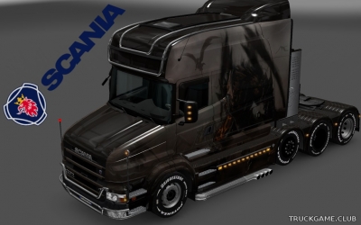 Мод "Scania T Longline Monstry Skin" для Euro Truck Simulator 2