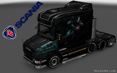 Мод "Scania T Longline Subzero Skin" для Euro Truck Simulator 2