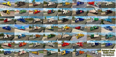 Мод "Painted truck traffic pack by Jazzycat v4.5" для Euro Truck Simulator 2