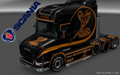 Мод "Scania T Longline Cobra Skin" для Euro Truck Simulator 2