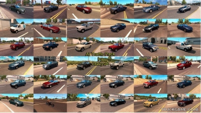 Мод "Ai traffic pack by Jazzycat v3.5" для American Truck Simulator