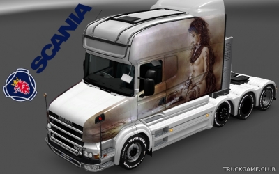 Мод "Scania T Longline Girls Skin" для Euro Truck Simulator 2
