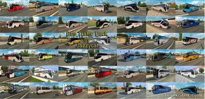 Мод "Bus traffic pack by Jazzycat v3.2" для Euro Truck Simulator 2