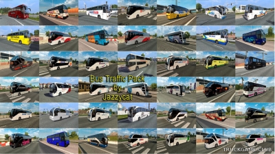 Мод "Пак автобусов в траффик v3.1" для Euro Truck Simulator 2