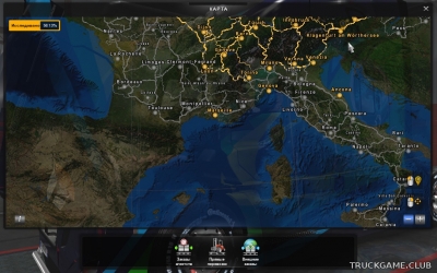 Мод "Satellite Background Map" для Euro Truck Simulator 2