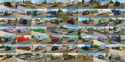 Мод "Painted bdf traffic pack by Jazzycat v2.3.1" для Euro Truck Simulator 2