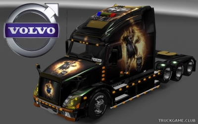 Мод "Volvo VNL 670 Girl Warrior Skin" для Euro Truck Simulator 2