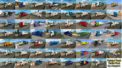 Мод "Пак грузовиков со скинами реальных компаний в траффик v4.8" для Euro Truck Simulator 2