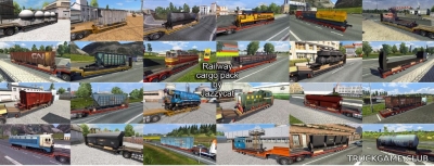 Мод "Railway cargo pack by Jazzycat v1.8.4" для Euro Truck Simulator 2