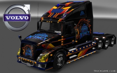 Мод "Volvo VNL 670 Super King Skin & Trailer" для Euro Truck Simulator 2