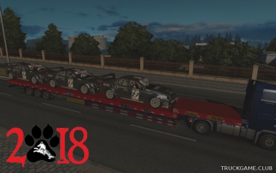 Мод "17.5M Flatbed Extreme Long Haul Trailer v1.0" для Euro Truck Simulator 2