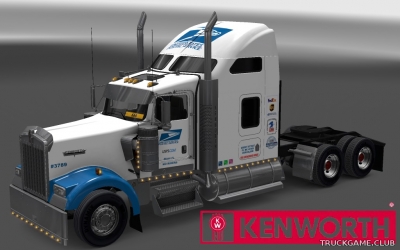 Мод "Kenworth W900 US Postal Service Skin v1.0" для Euro Truck Simulator 2