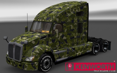 Мод "Kenworth T680 Army Skin" для Euro Truck Simulator 2