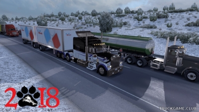 Мод "Frosty Winter Weather Mod v2.3" для American Truck Simulator