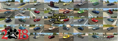 Мод "Brazilian traffic pack by Jazzycat v2.1" для Euro Truck Simulator 2