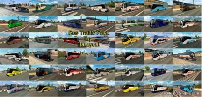 Мод "Bus traffic pack by Jazzycat v3.5" для Euro Truck Simulator 2