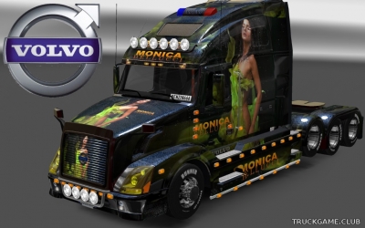 Мод "Volvo VNL 670 Monica Bellucci Skin & Trailer" для Euro Truck Simulator 2