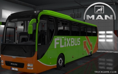 Мод "MAN Lions Coach Flixbus Skin" для Euro Truck Simulator 2