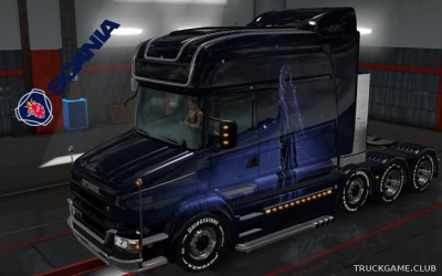 Мод "Scania T Longline Girl Skin v2.0" для Euro Truck Simulator 2