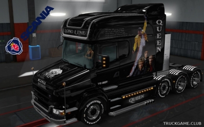 Мод "Scania T Longline Queen Skin & Trailer" для Euro Truck Simulator 2