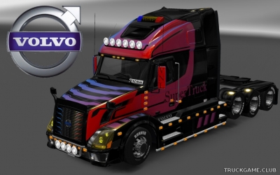 Мод "Volvo VNL 670 Super Truck Skin" для Euro Truck Simulator 2