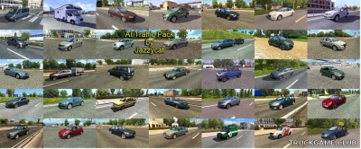 Мод "Ai traffic pack by Jazzycat v7.1" для Euro Truck Simulator 2